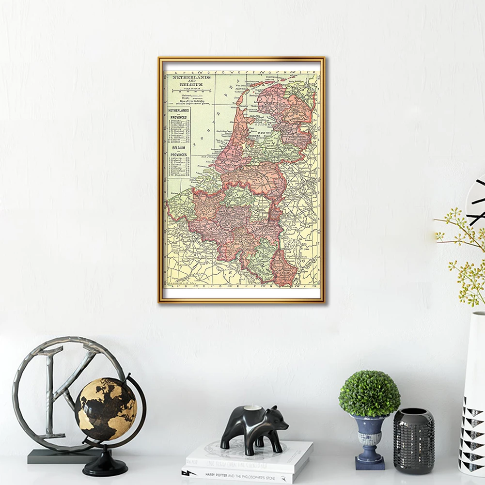42*59cm The 1914 Belgium and N - Home Decor Netherlands recension och pris