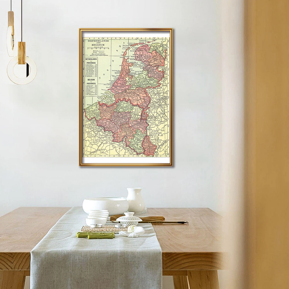 42*59cm The 1914 Belgium and N - Home Decor Netherlands recension och pris