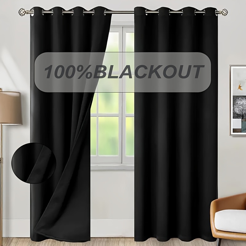 1pc 100% Blackout Curtain with - Home Decor Wall Panels recension och pris